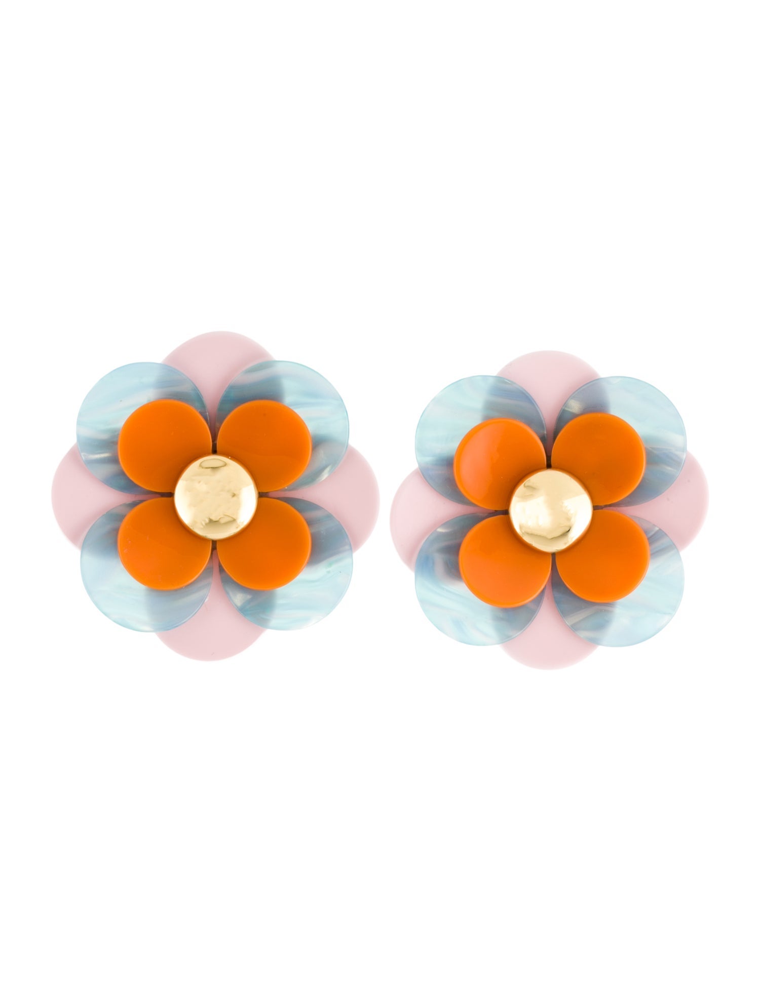 Lele Sadoughi Resin Flower Power Earrings