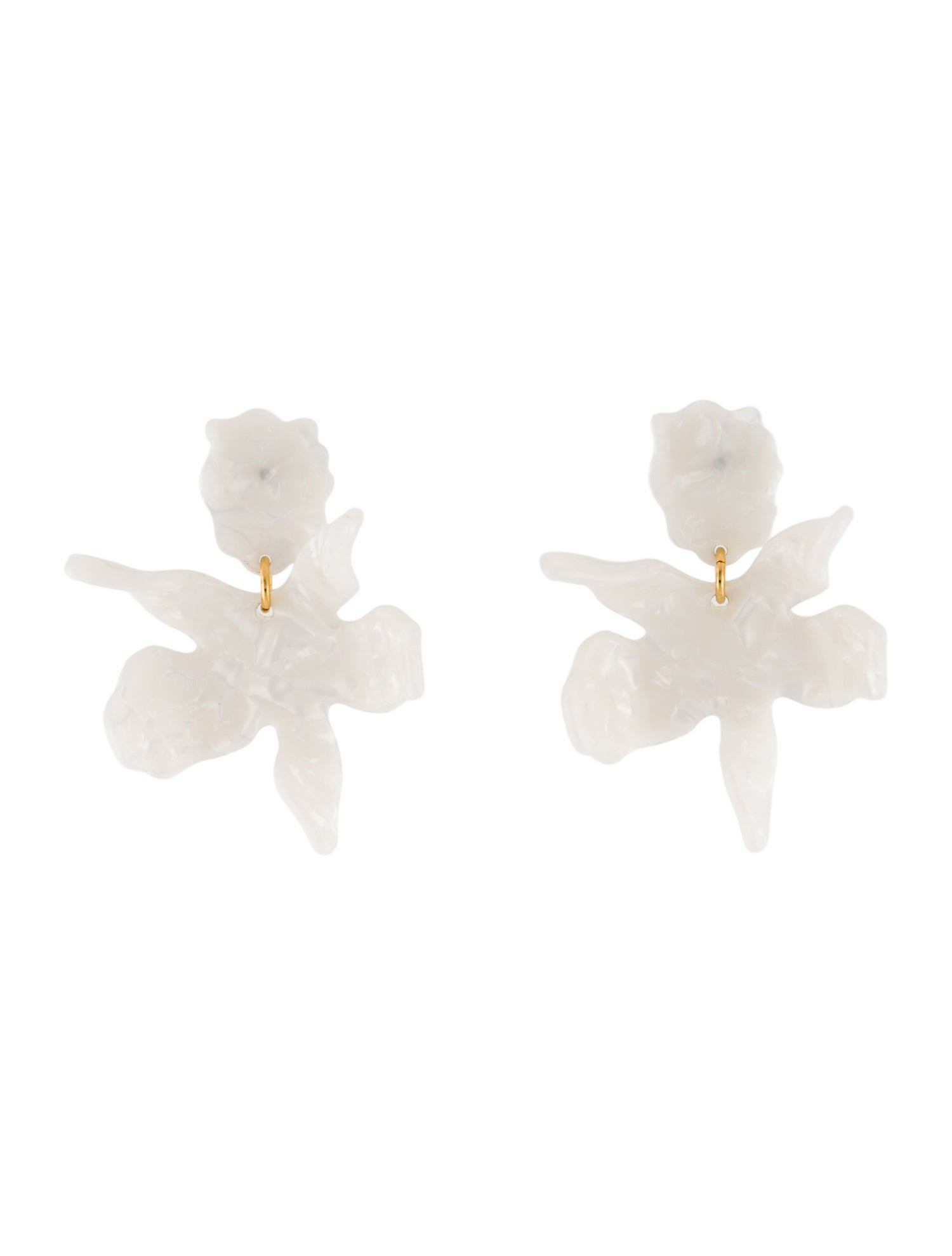 Lele Sadoughi Acetate Paper Lily Drop Earrings