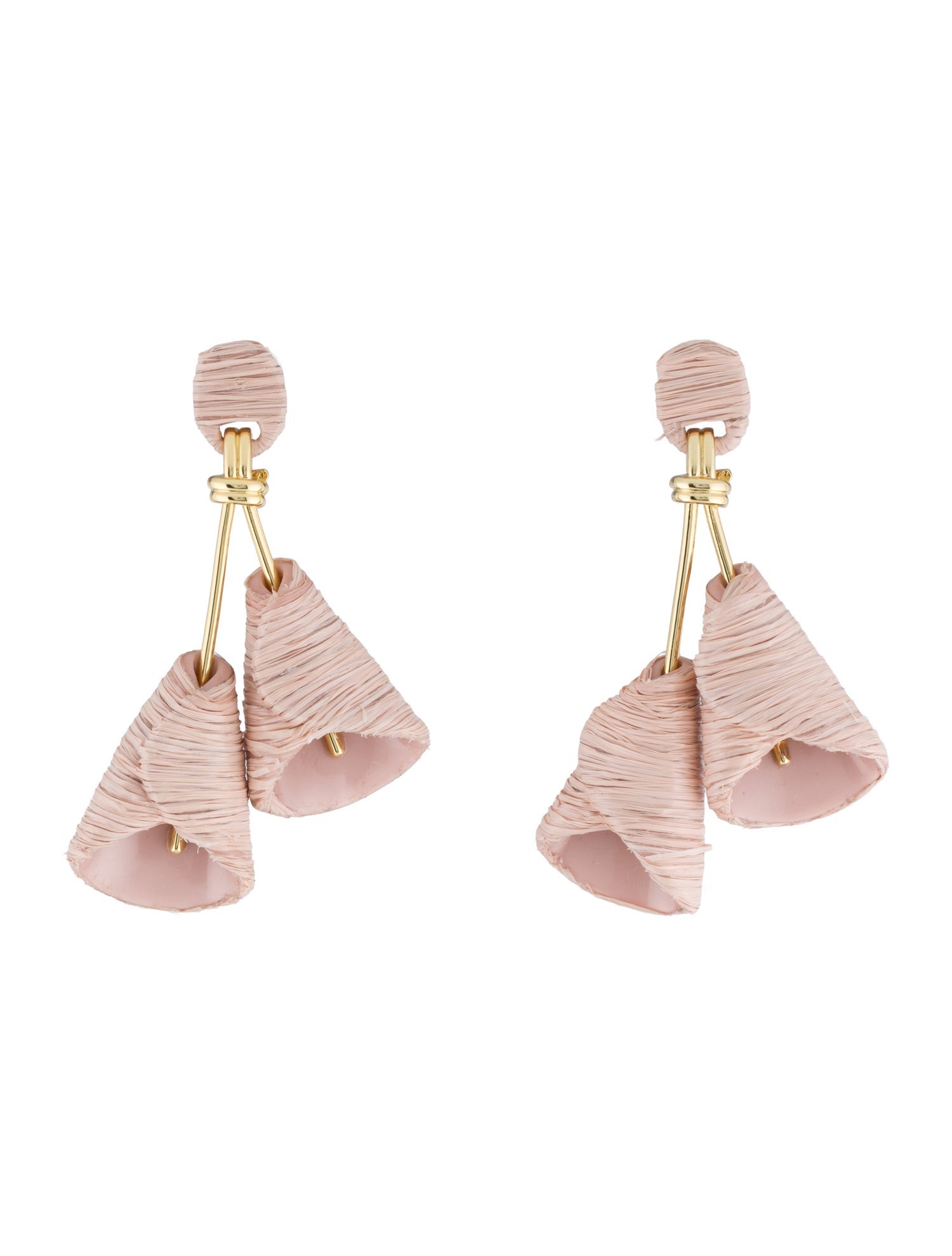 Lele Sadoughi Raffia Calla Lily Drop Earrings