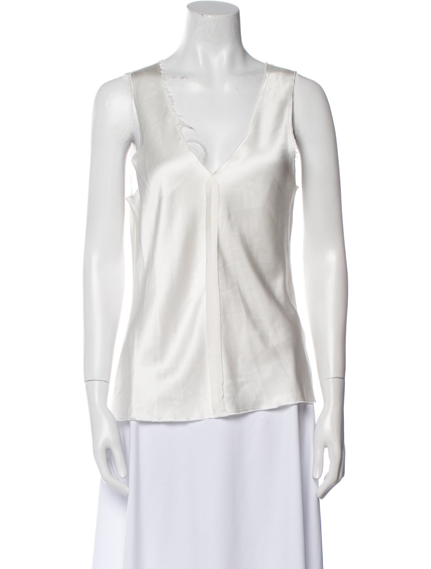 Voz Silk V-Neck Blouse