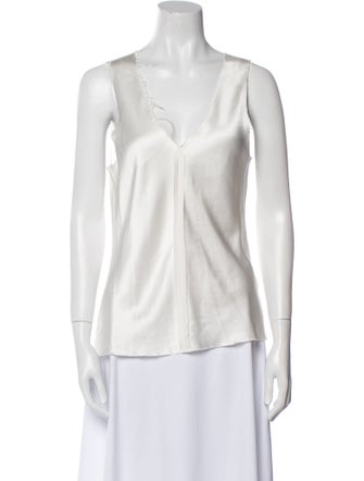 Voz Silk V-Neck Blouse