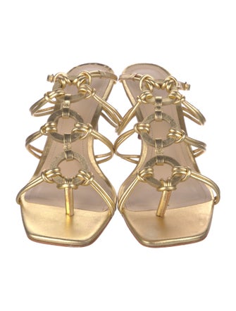 22élevé Leather Slingback Sandals