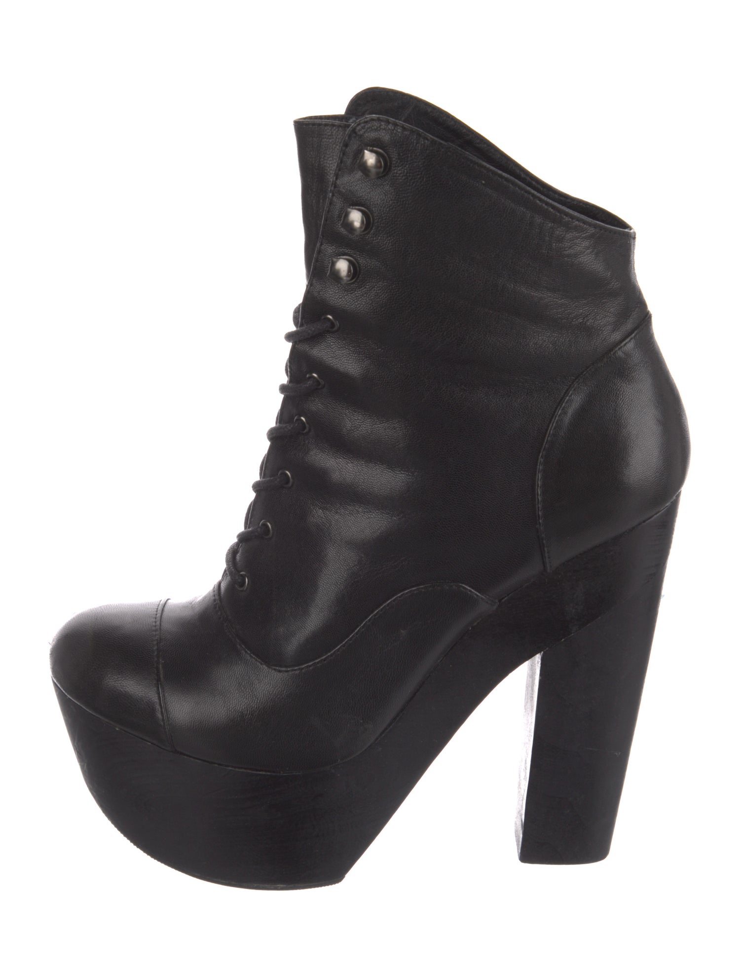 Chloë Sevigny for Opening Ceremony Leather Lace-Up Boots