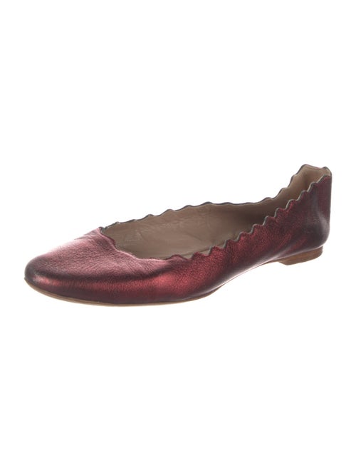 Chloë Sevigny for Opening Ceremony Leather Scalloped Accent Ballet Flats