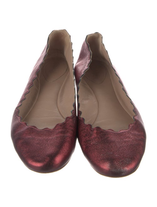 Chloë Sevigny for Opening Ceremony Leather Scalloped Accent Ballet Flats