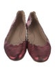 Chloë Sevigny for Opening Ceremony Leather Scalloped Accent Ballet Flats