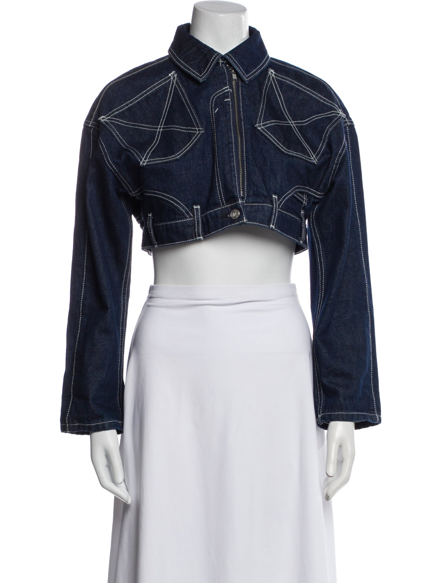 Chloë Sevigny for Opening Ceremony Cropped Denim Jacket
