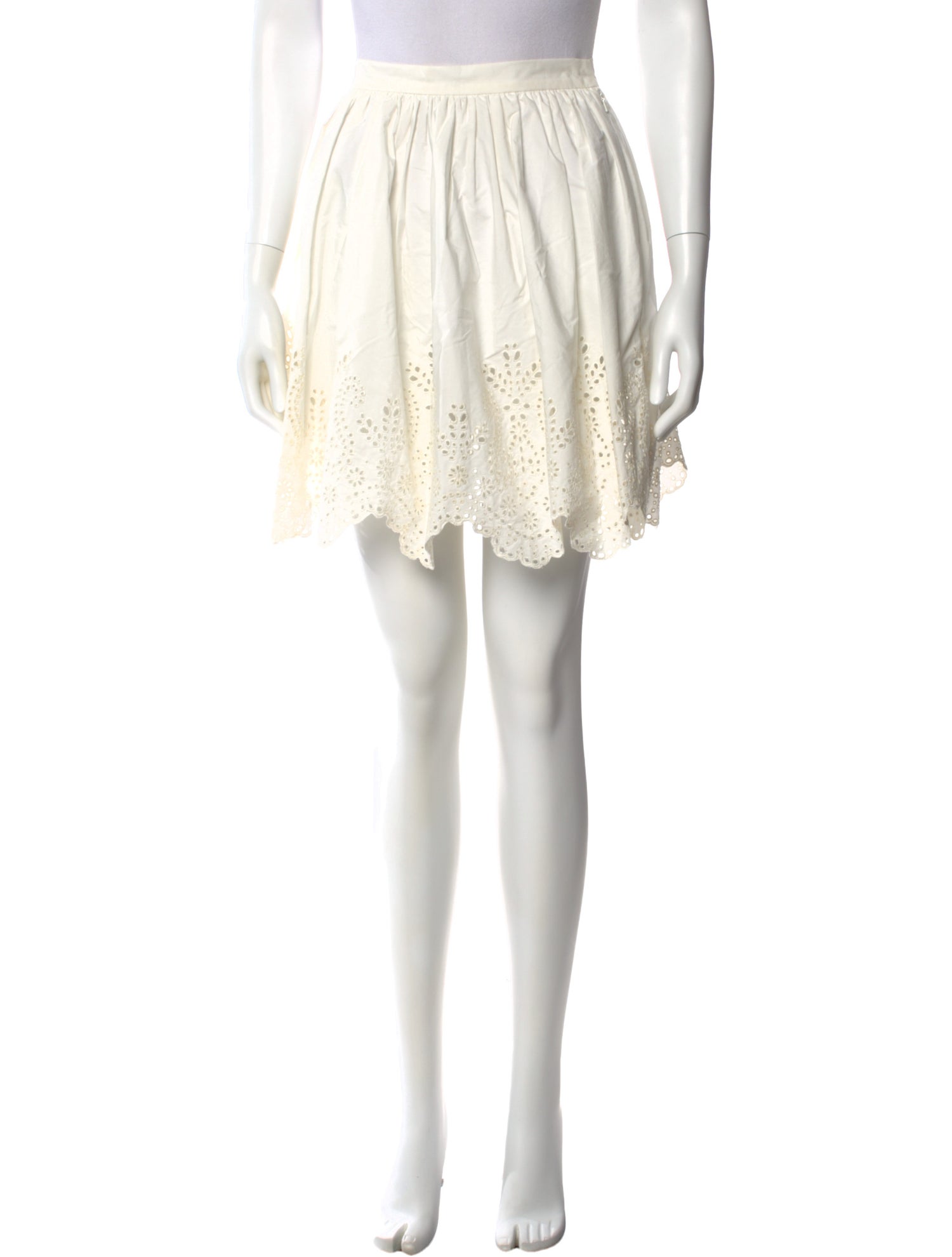 Chloë Sevigny for Opening Ceremony Eyelet Trim Mini Skirt