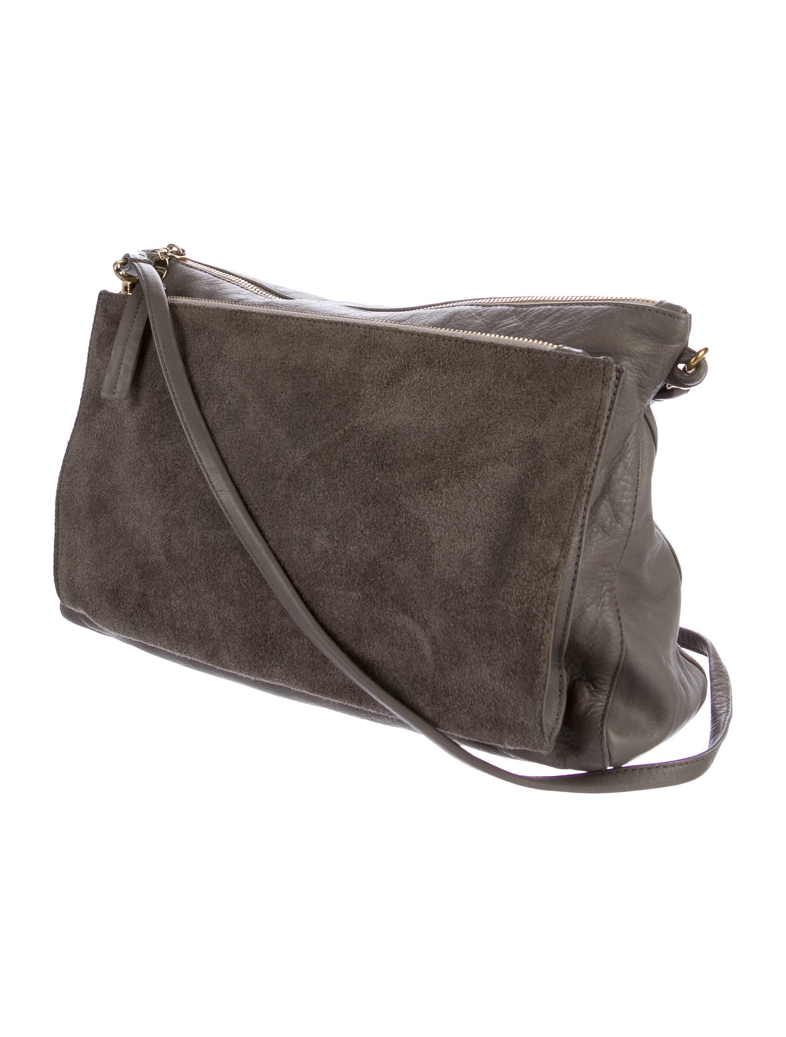 Clare V. Suede & Leather Crossbody Bag Handbags W2421615 The RealReal