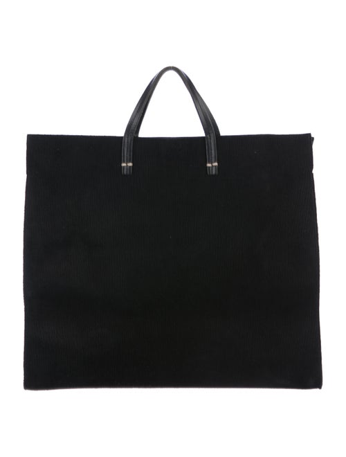 Clare V. Corduroy Simple Tote Black