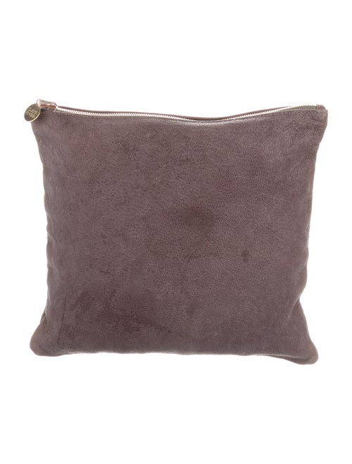 Clare V. Fabric Clutch Bag Grey