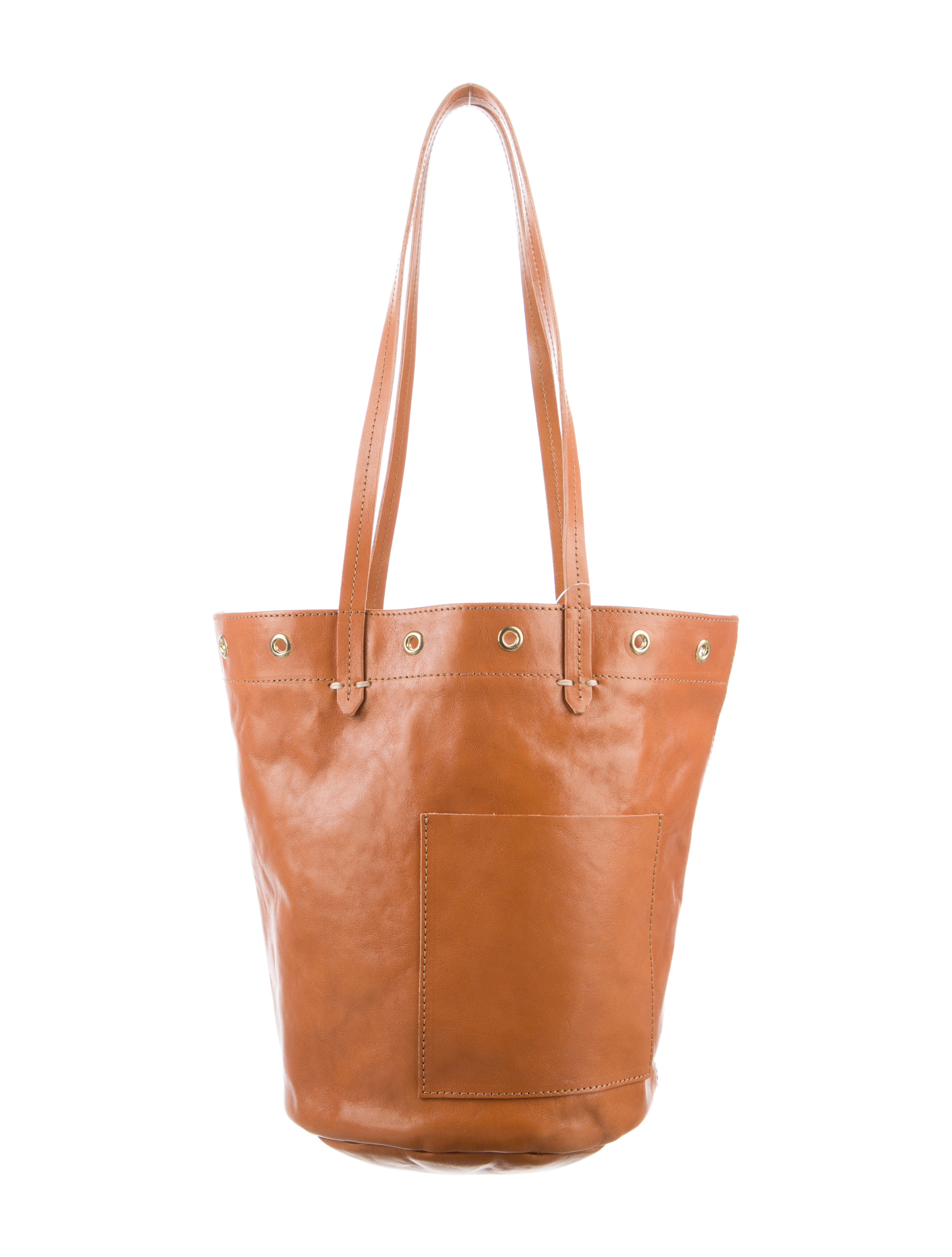 Clare V. Leather Bucket Bag Brown Bucket Bags, Handbags W2433110
