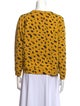 Clare V. Animal Print Crew Neck Sweatshirt