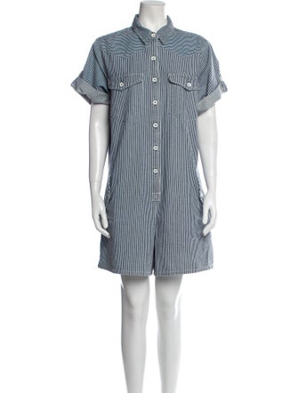 Clare V. Striped Romper