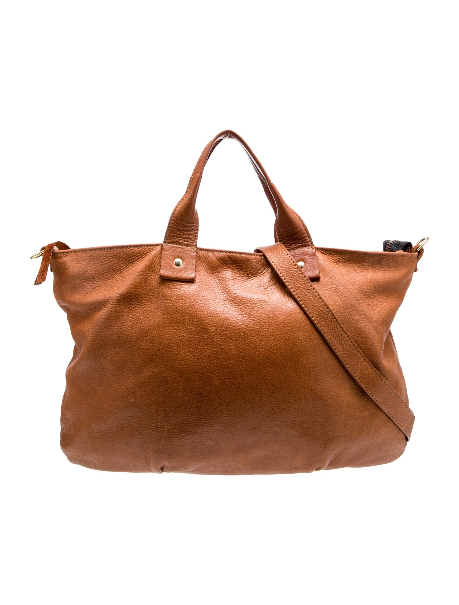 Clare V. Leather Shoulder Bag Brown Shoulder Bags, Handbags