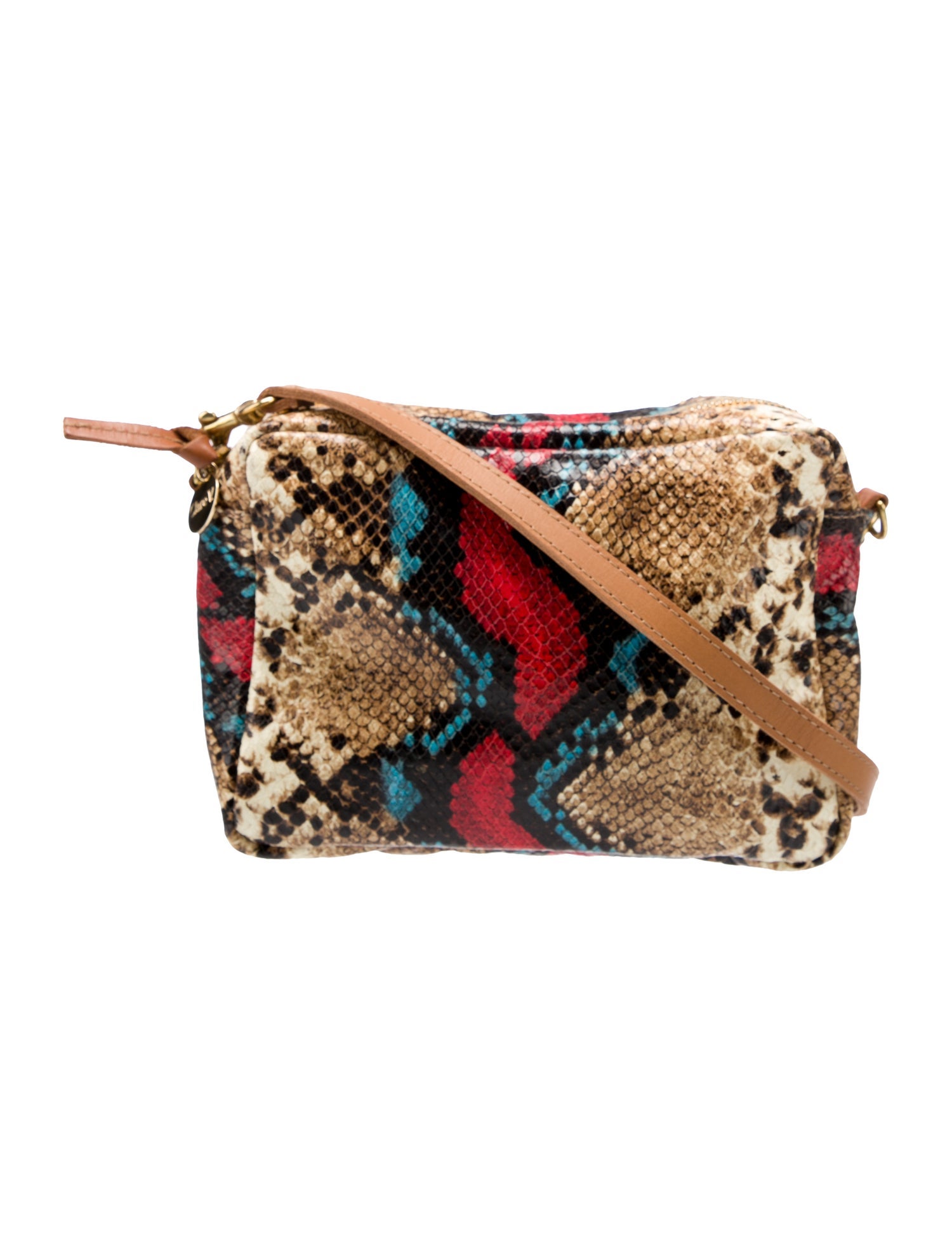 Clare V. Leather Crossbody Bag Neutrals Crossbody Bags, Handbags