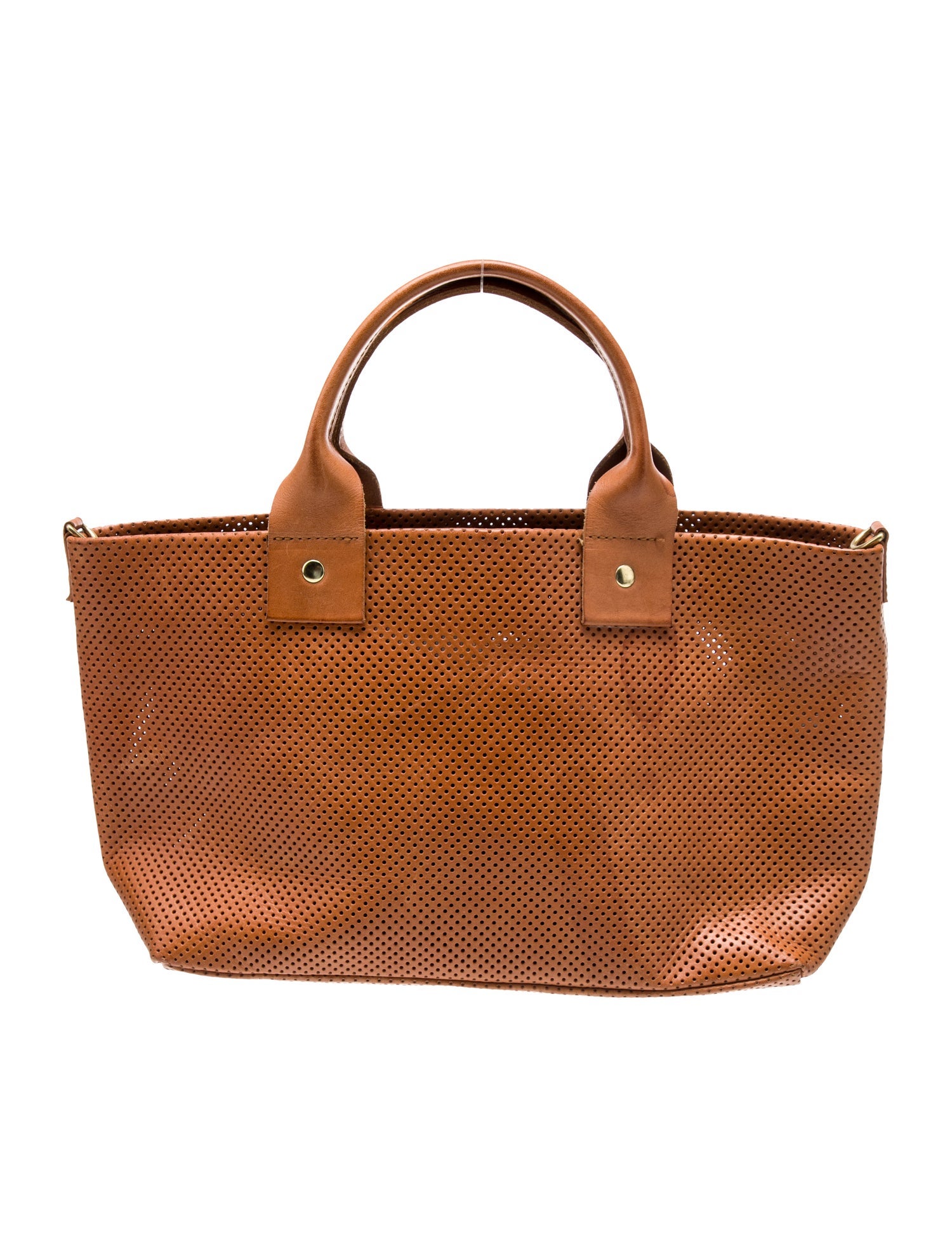 Clare V. Leather Top Handle Bag