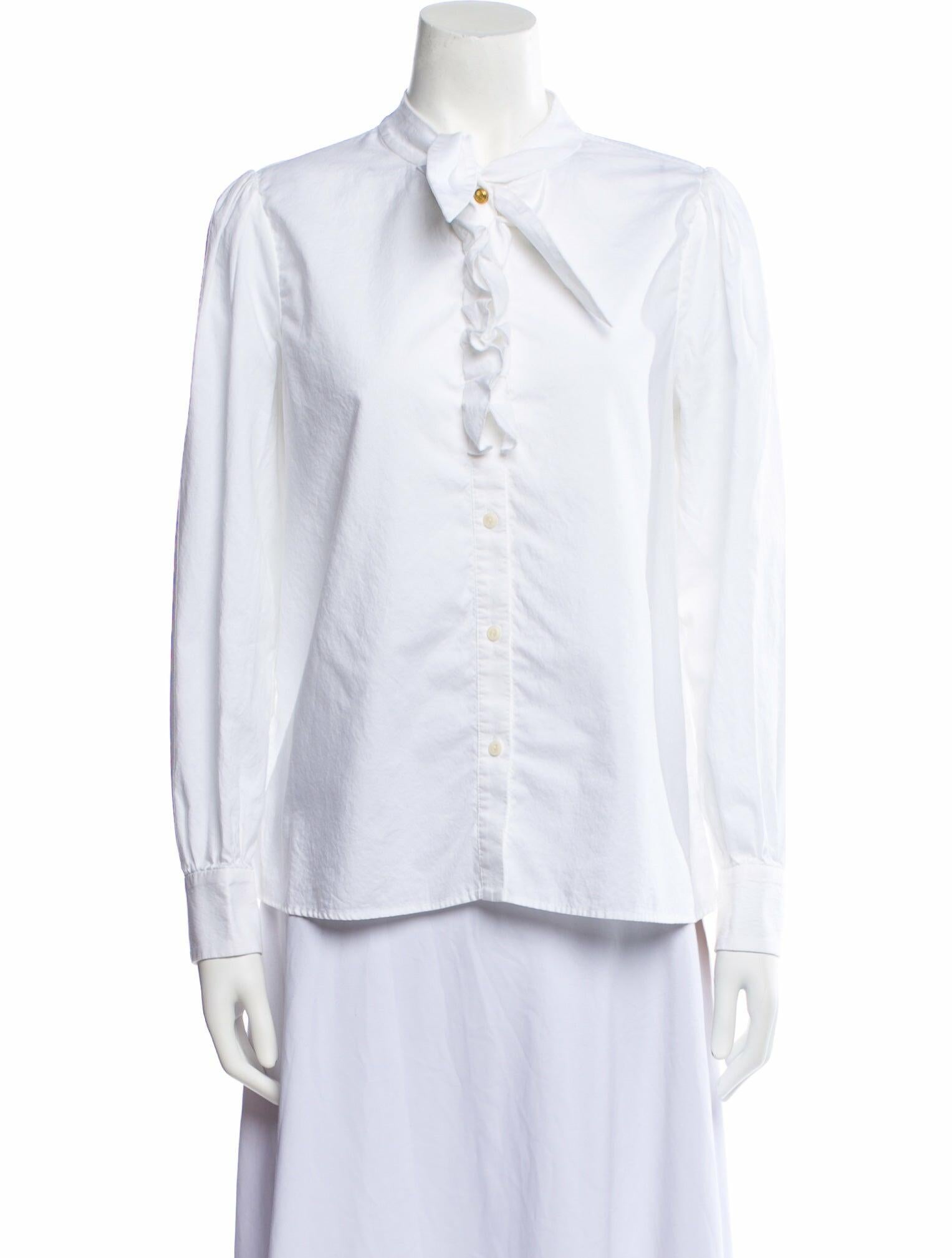 Clare V. Long Sleeve Button-Up Top