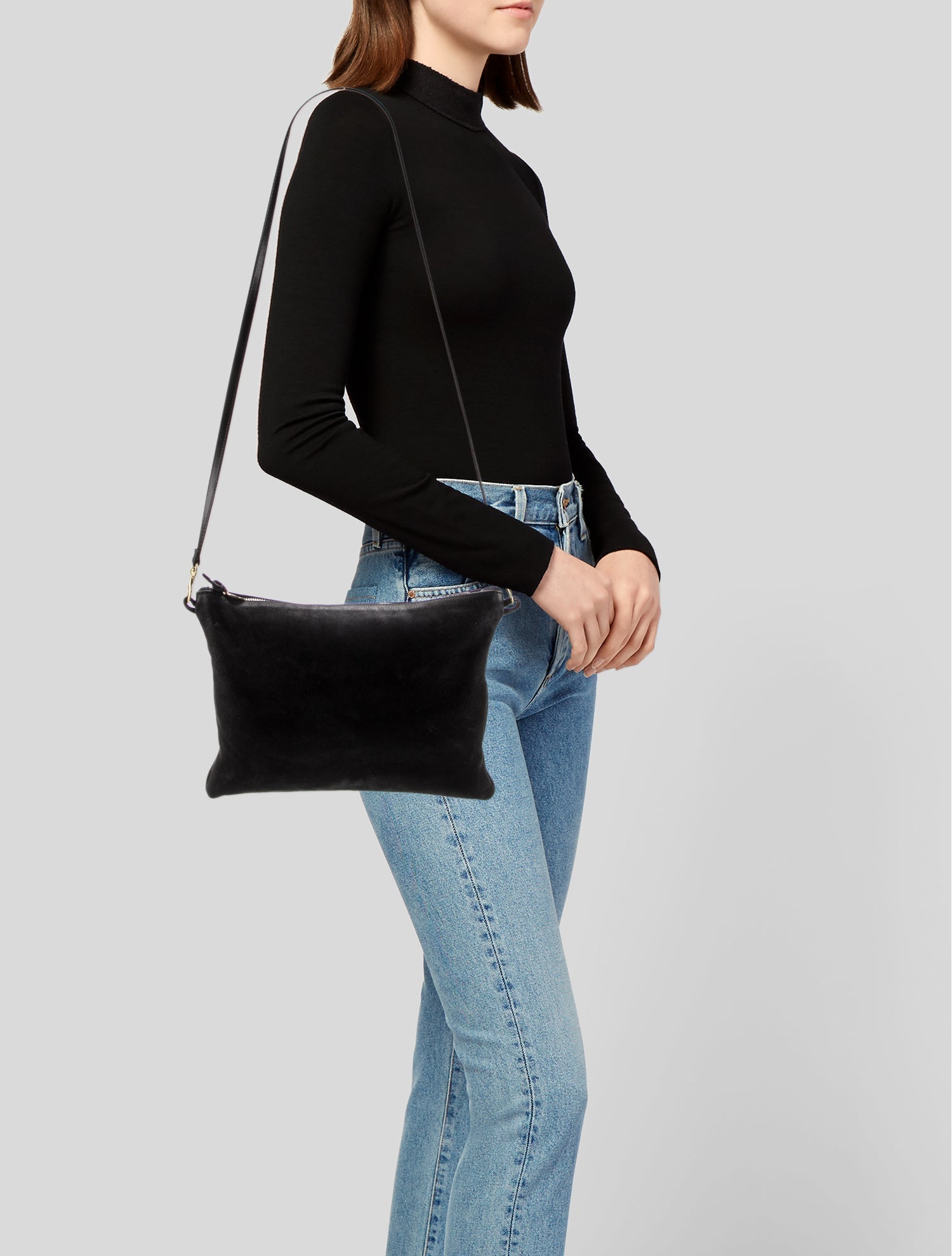Clare V. Suede Crossbody Bag