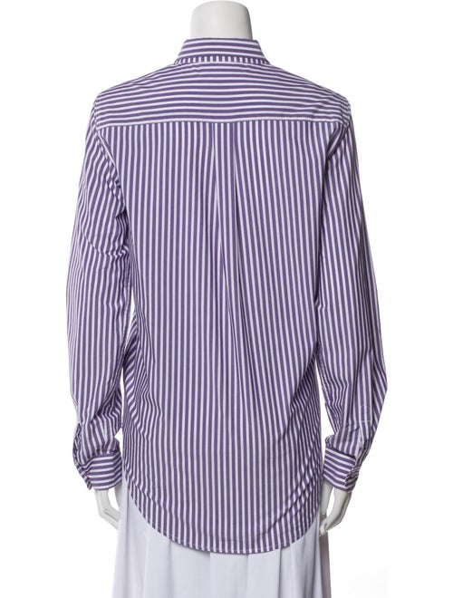 Clare V. Striped Long Sleeve Button-Up Top