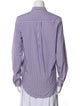 Clare V. Striped Long Sleeve Button-Up Top