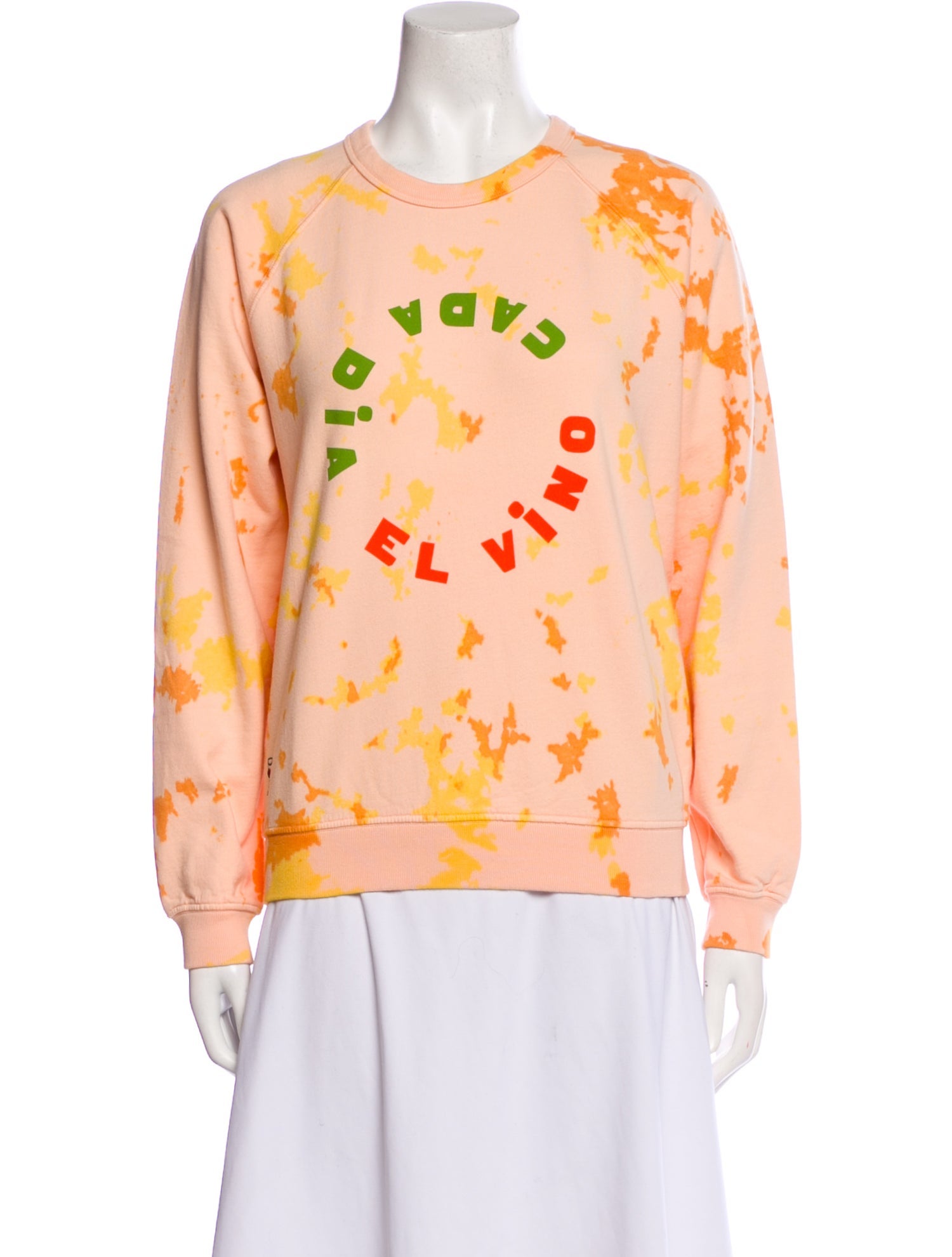 Clare V. Graphic Print Crew Neck Sweatshirt