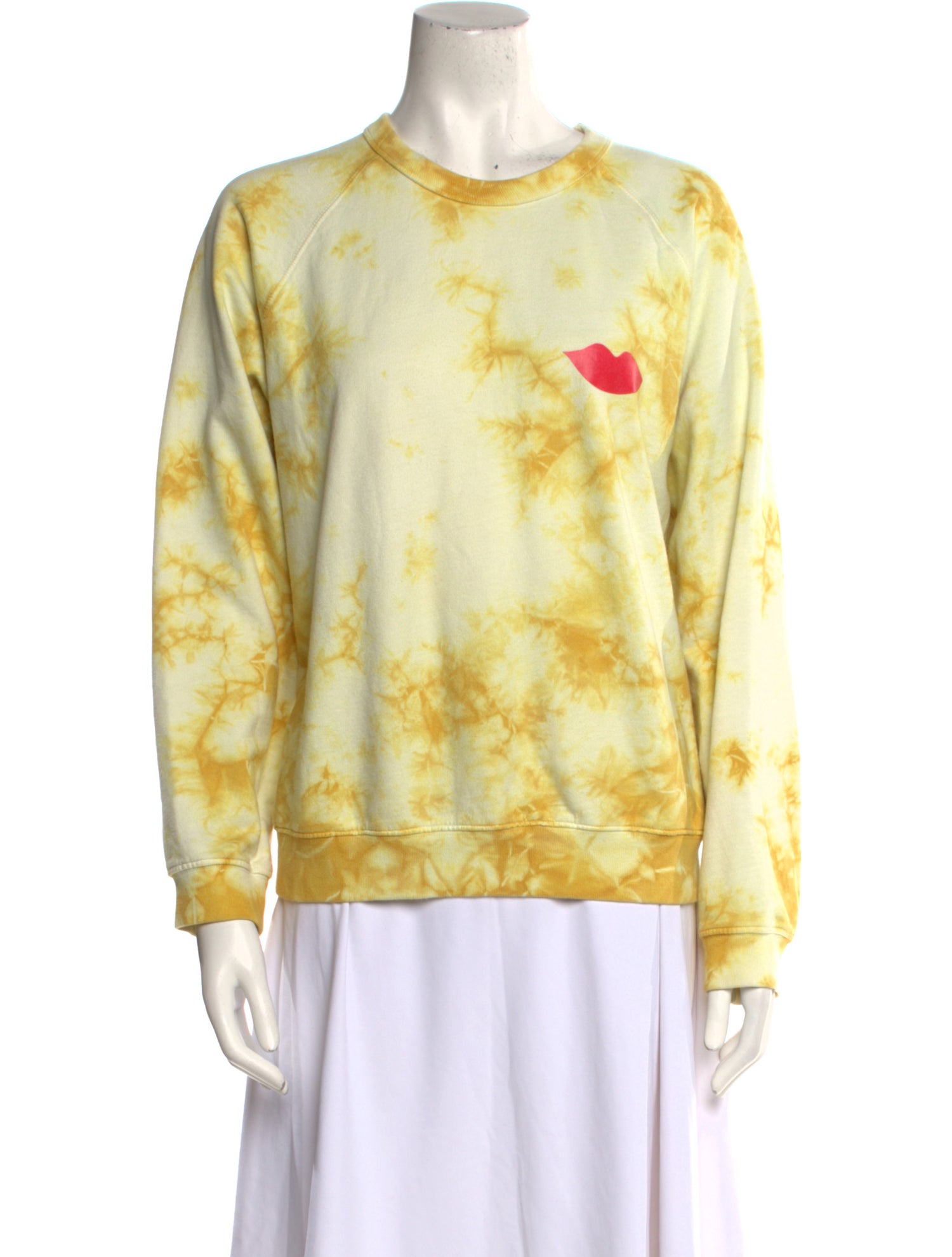 Clare V. Floral Print Crew Neck Sweatshirt