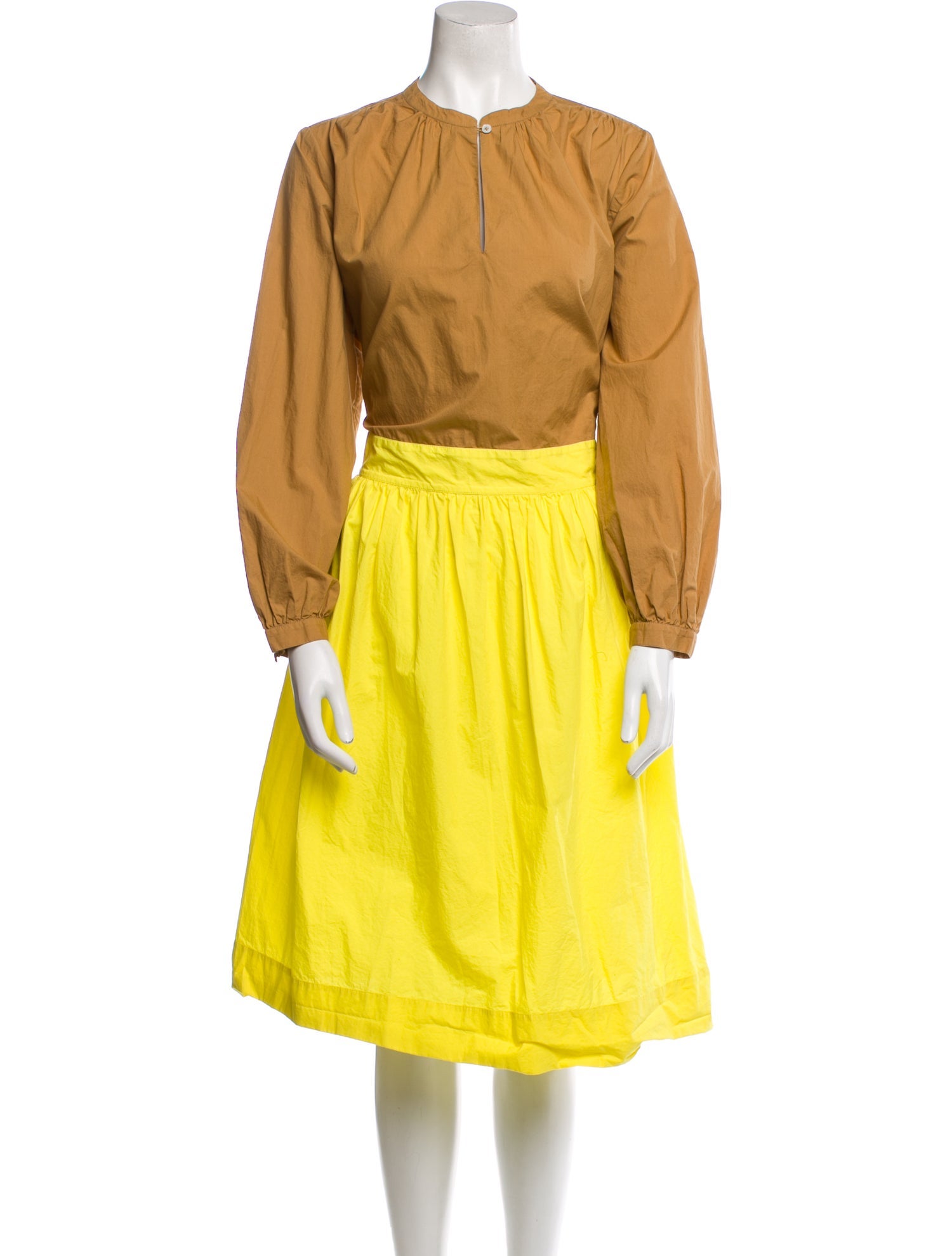 Clare V. Crew Neck Knee-Length Dress