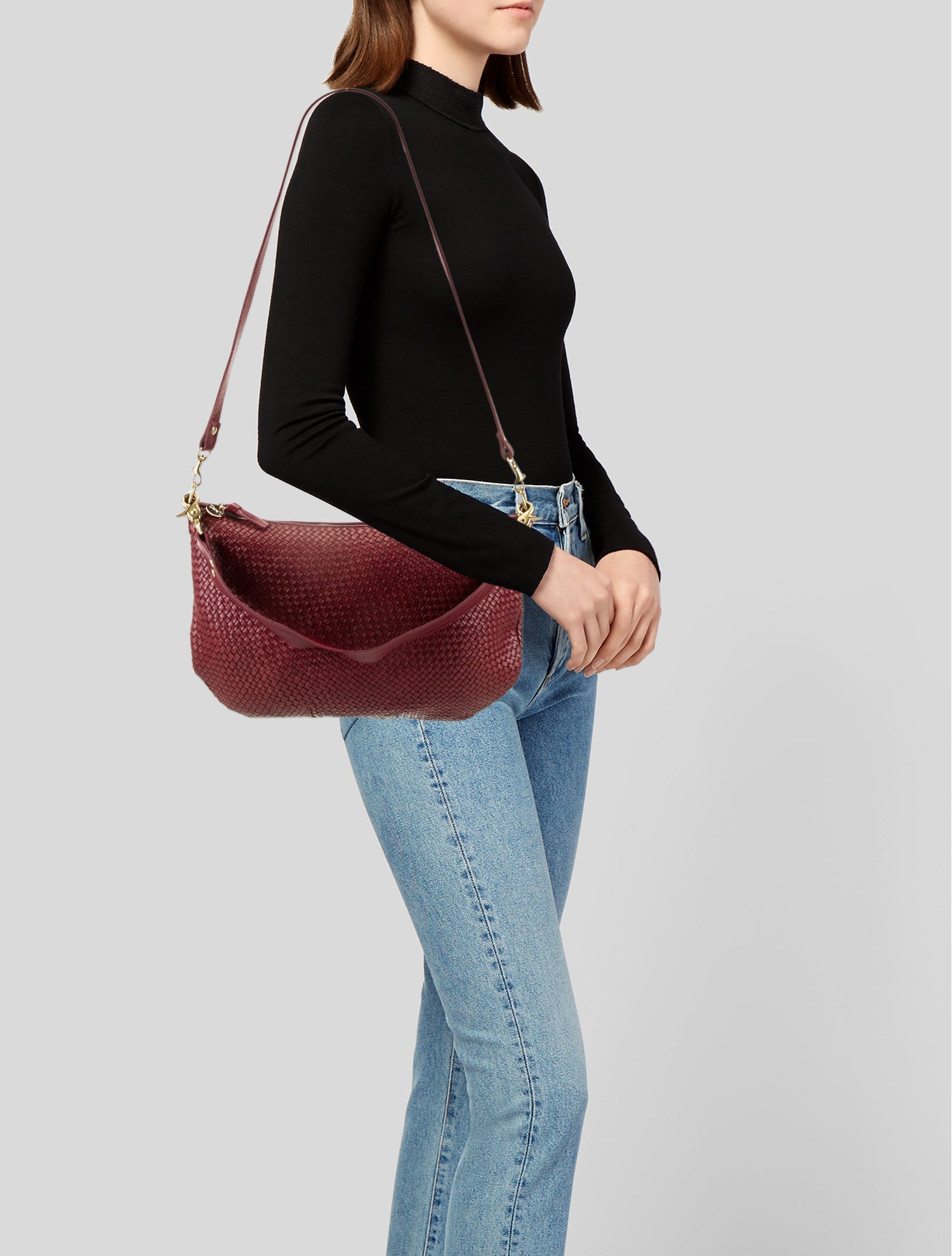 Clare V. Leather Shoulder Bag