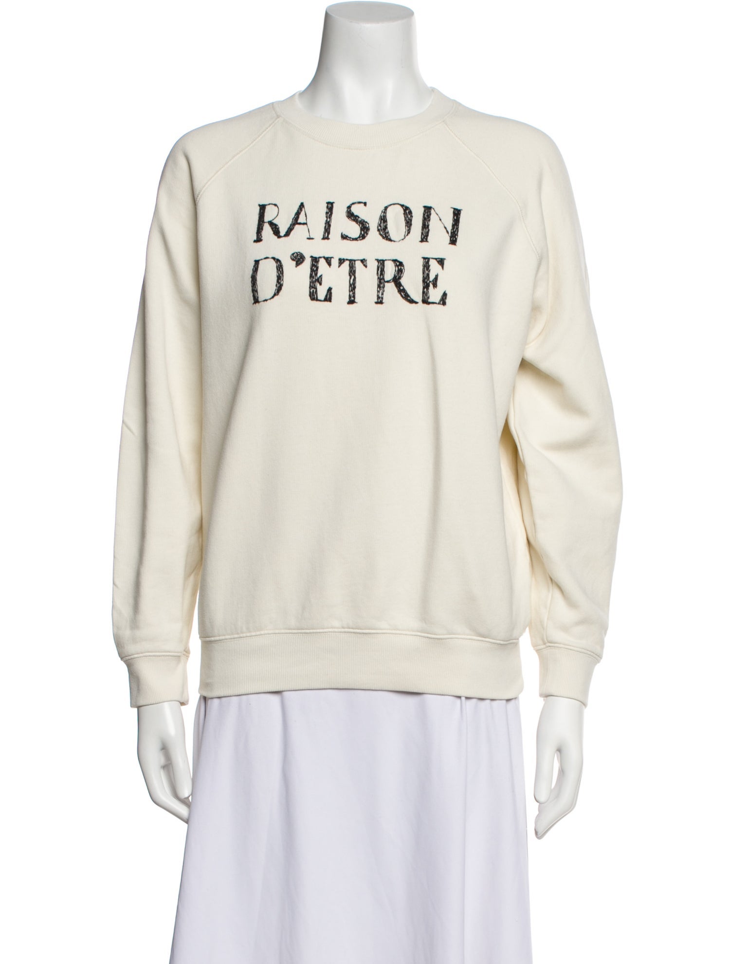 Clare V. Graphic Print Crew Neck Sweatshirt