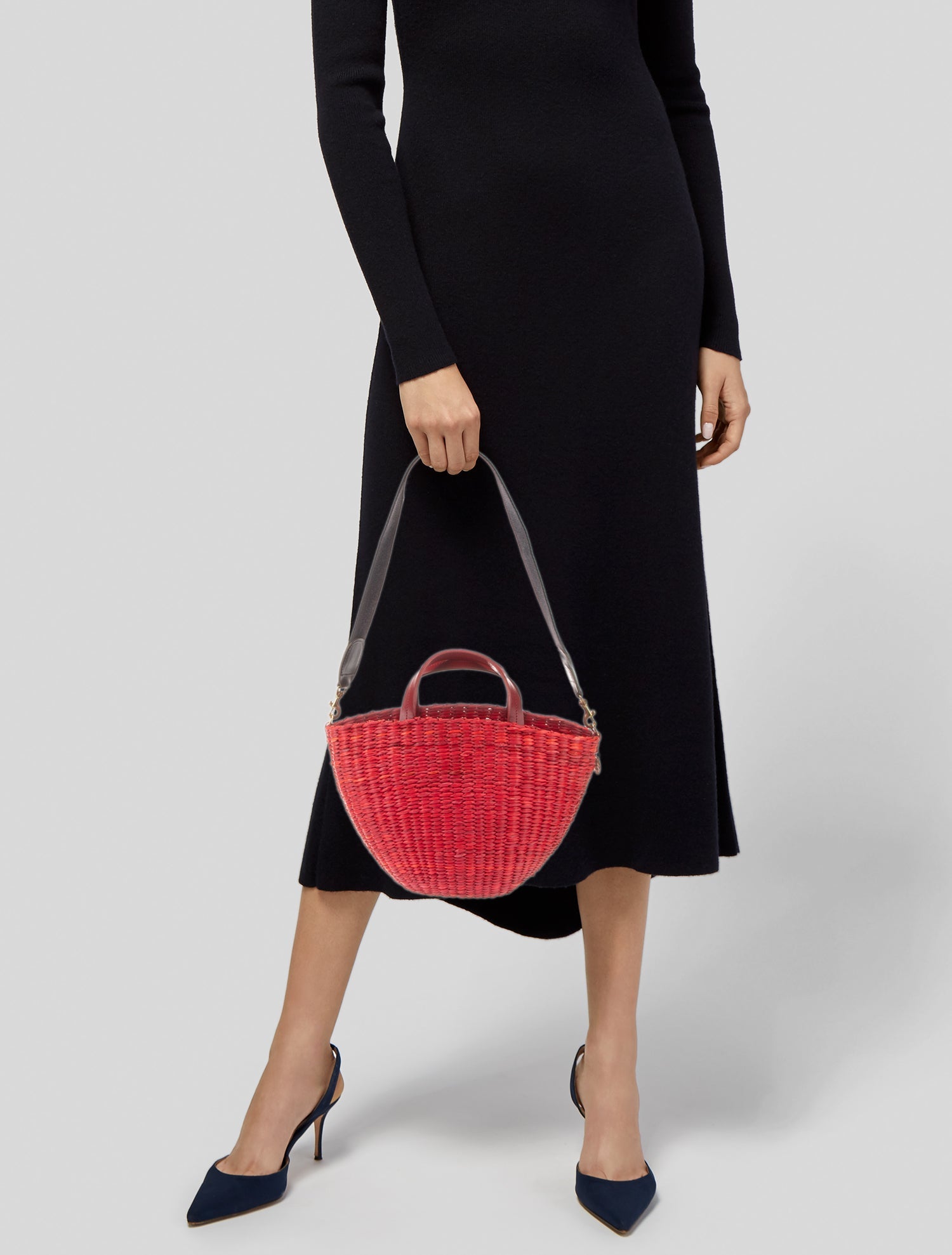 Clare V. Raffia Top Handle Bag