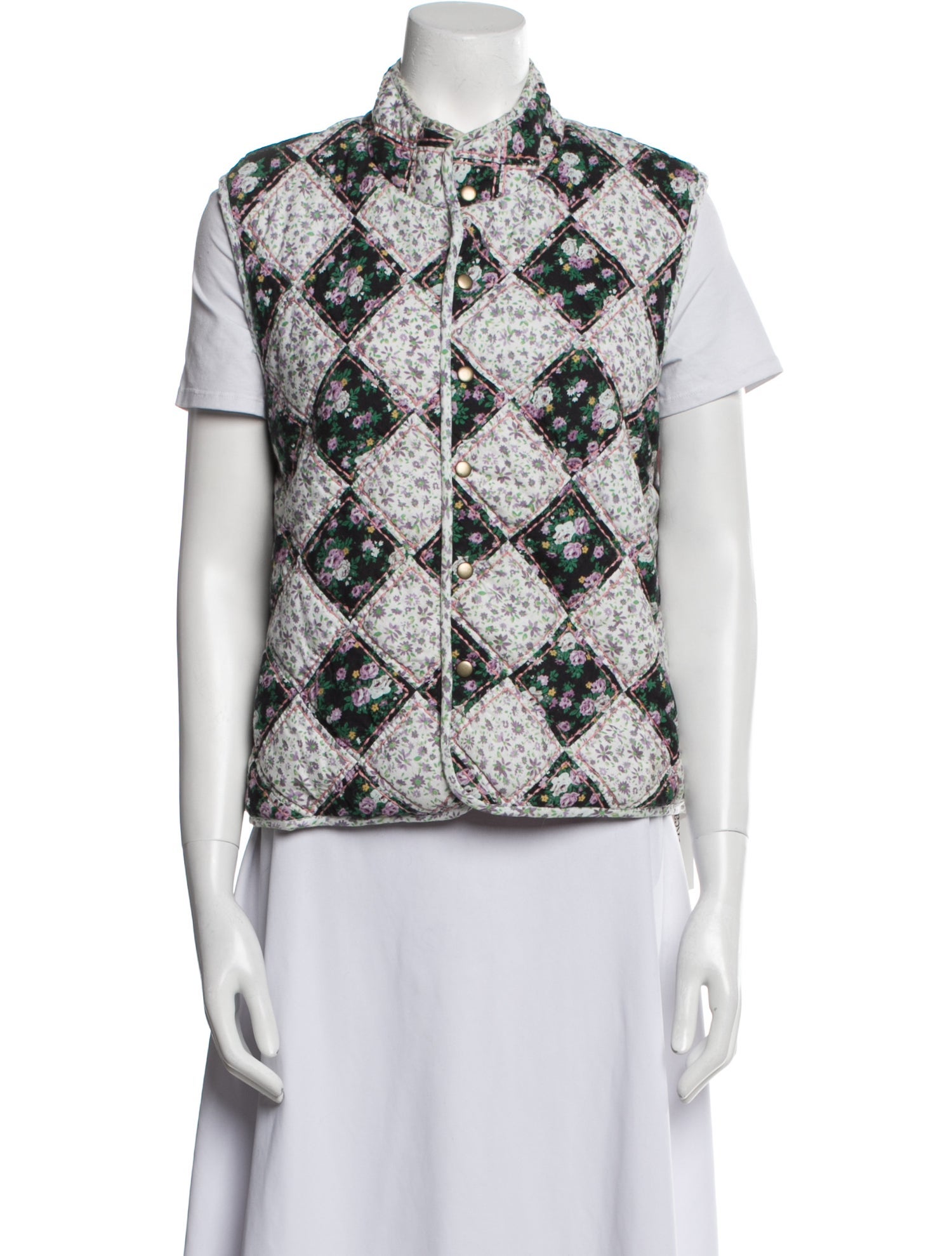 Clare V. Floral Print Vest
