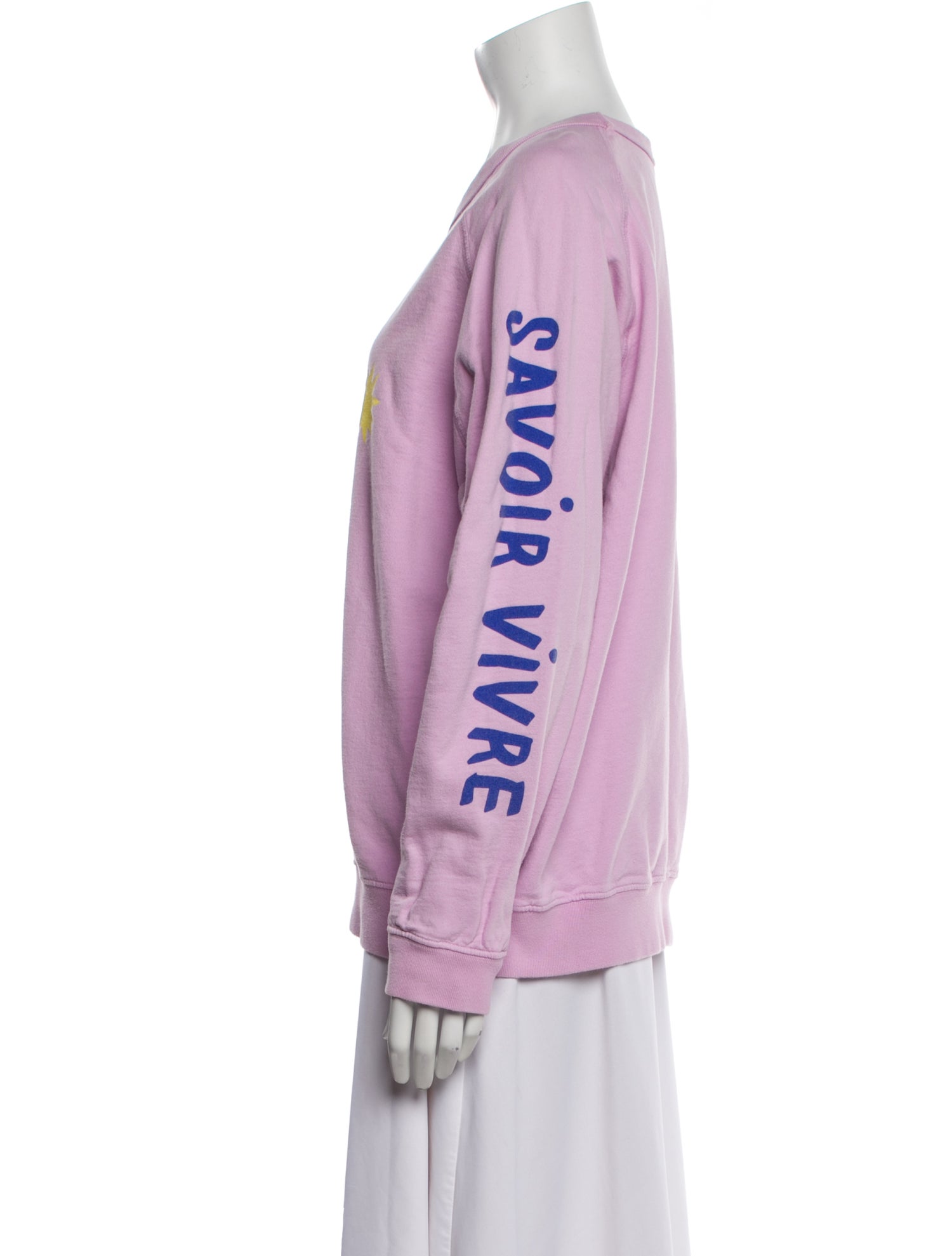 Clare V. Crew Neck Long Sleeve Sweatshirt