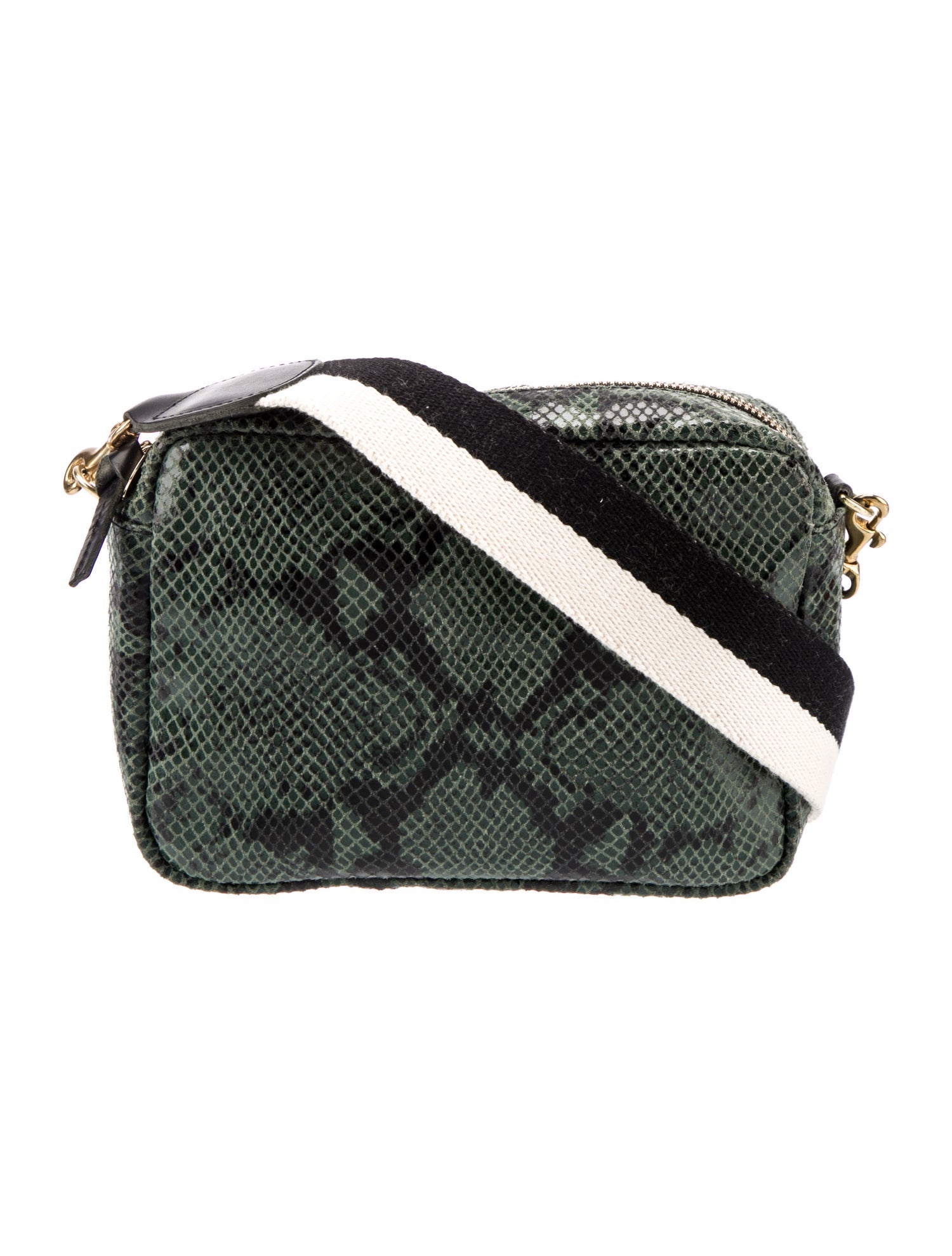 Clare V. Embossed Leather Crossbody Bag