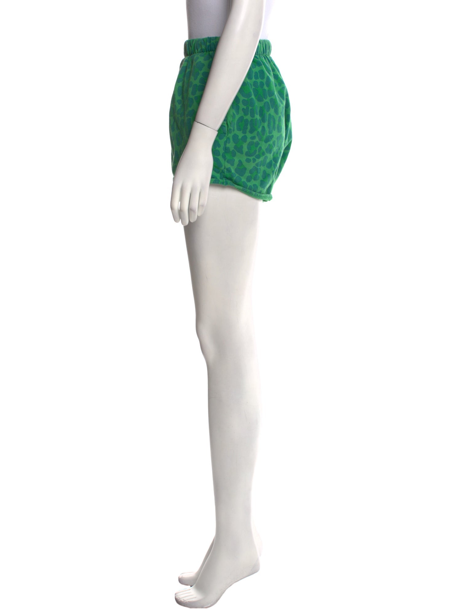 Clare V. Animal Print Mini Shorts