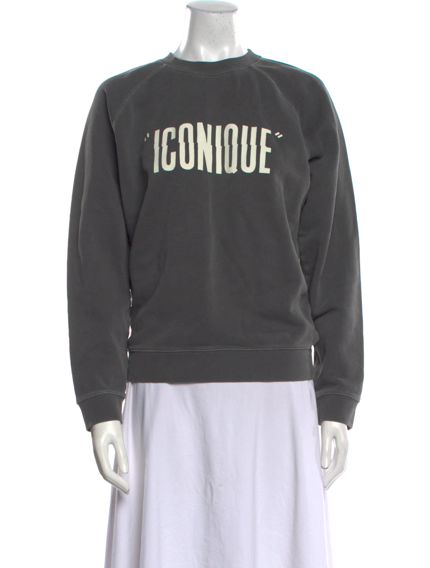 Clare V. Graphic Print Crew Neck Sweatshirt