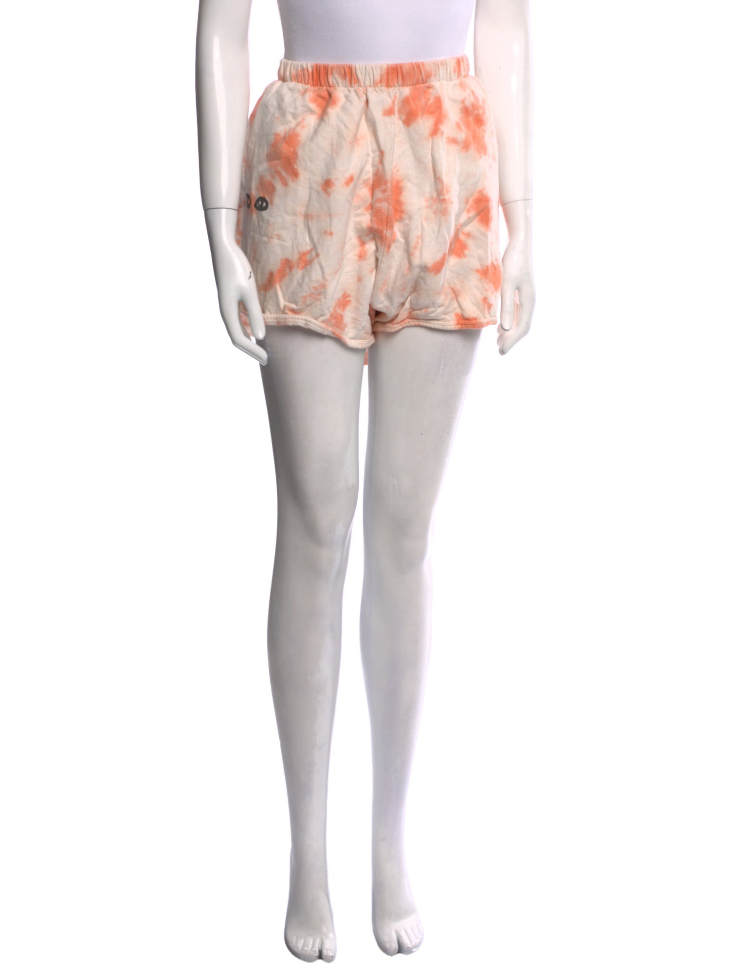 Clare V. Tie-Dye Print Mini Shorts