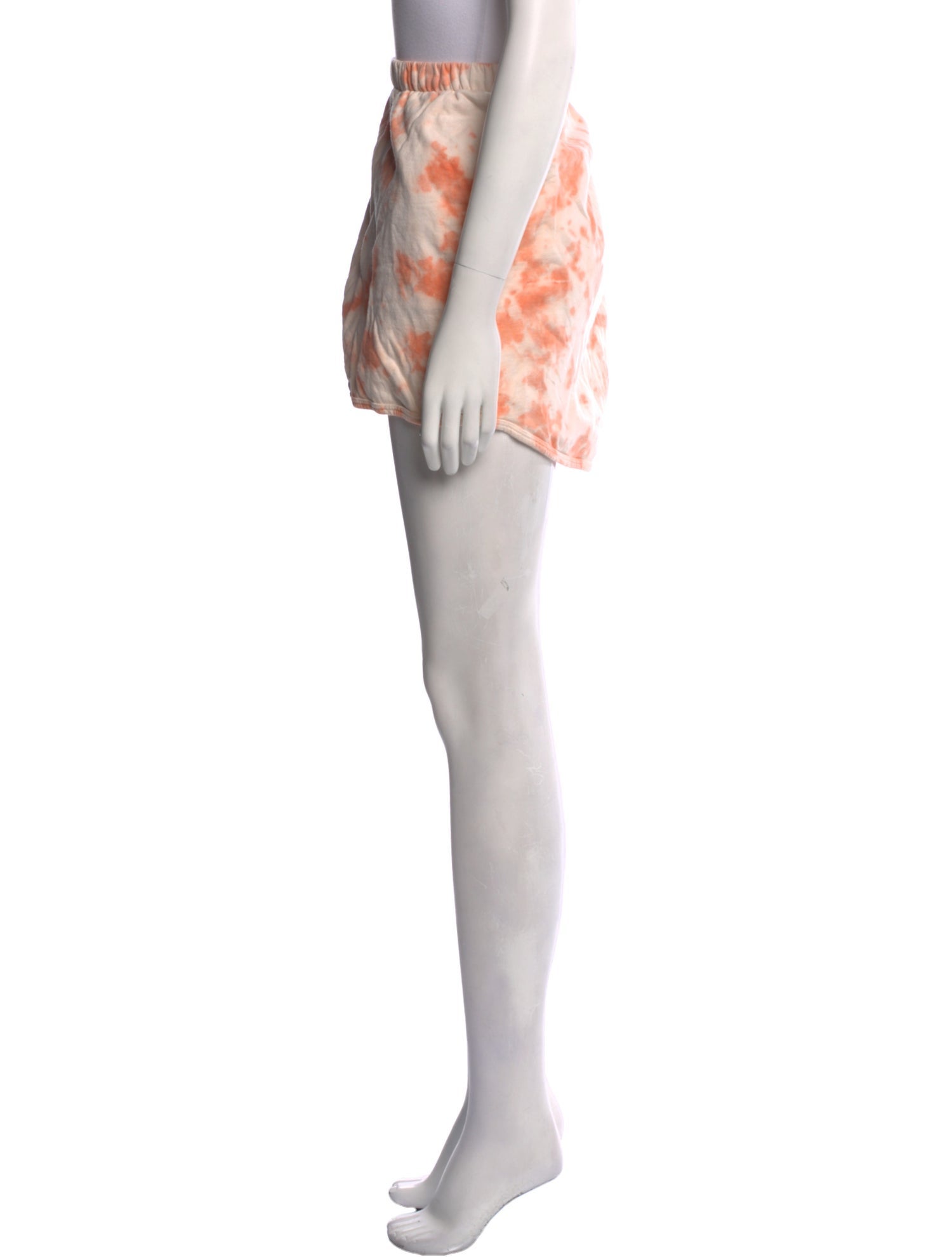 Clare V. Tie-Dye Print Mini Shorts