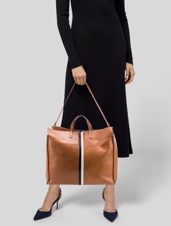 Clare V. Leather Shoulder Bag