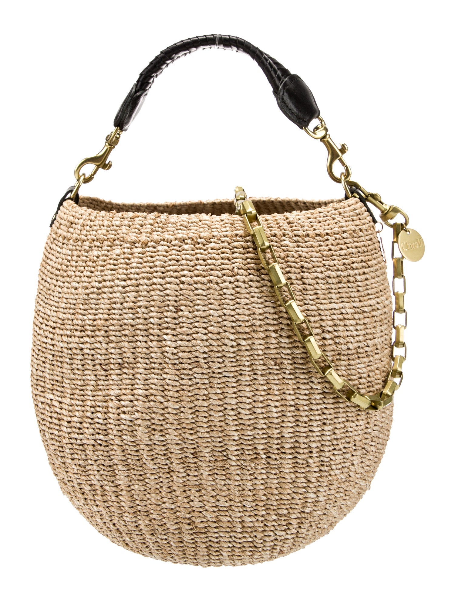 Clare V. Raffia Crossbody Bag