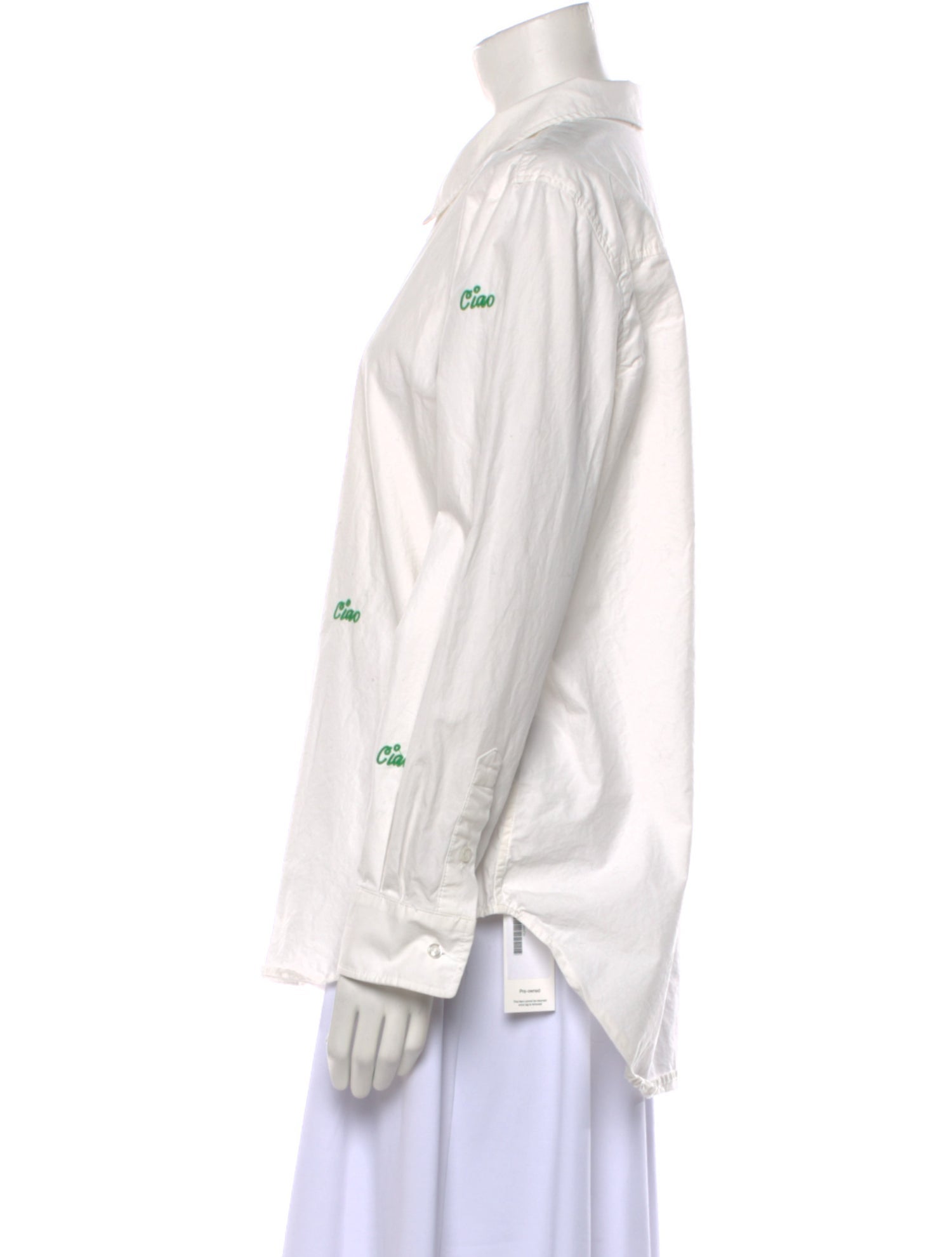 Clare V. Long Sleeve Button-Up Top