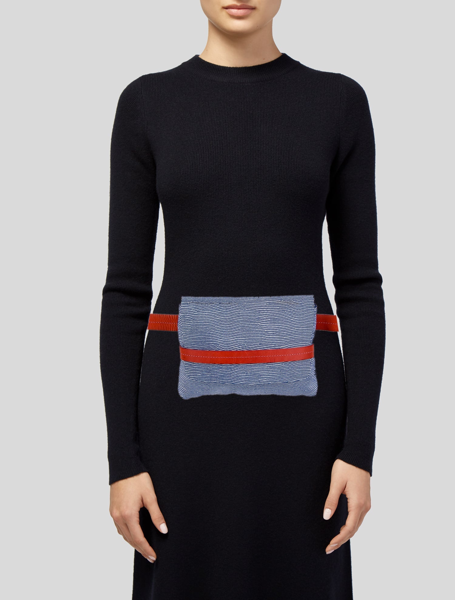 Clare V. Embossed Leather Belt Bag