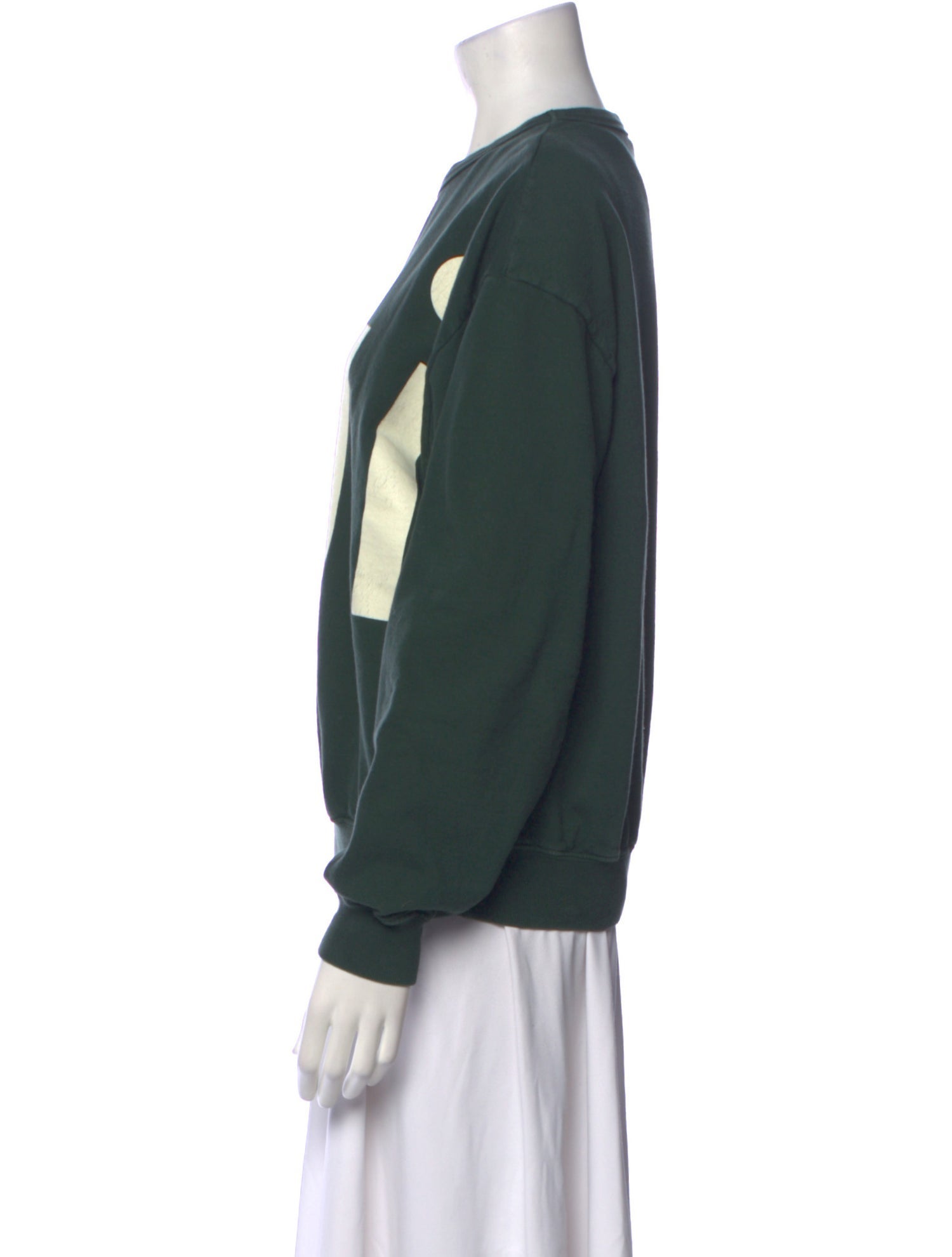 Clare V. Graphic Print Crew Neck Sweater