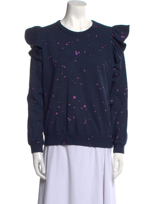 Clare V. Printed Crew Neck Sweatshirt