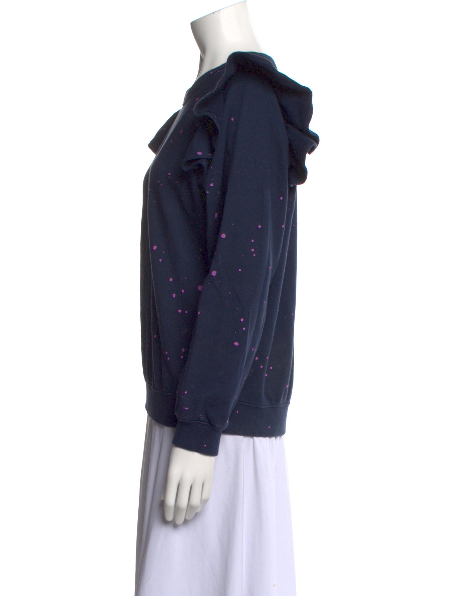 Clare V. Printed Crew Neck Sweatshirt