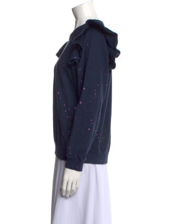 Clare V. Printed Crew Neck Sweatshirt