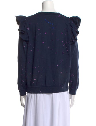 Clare V. Printed Crew Neck Sweatshirt