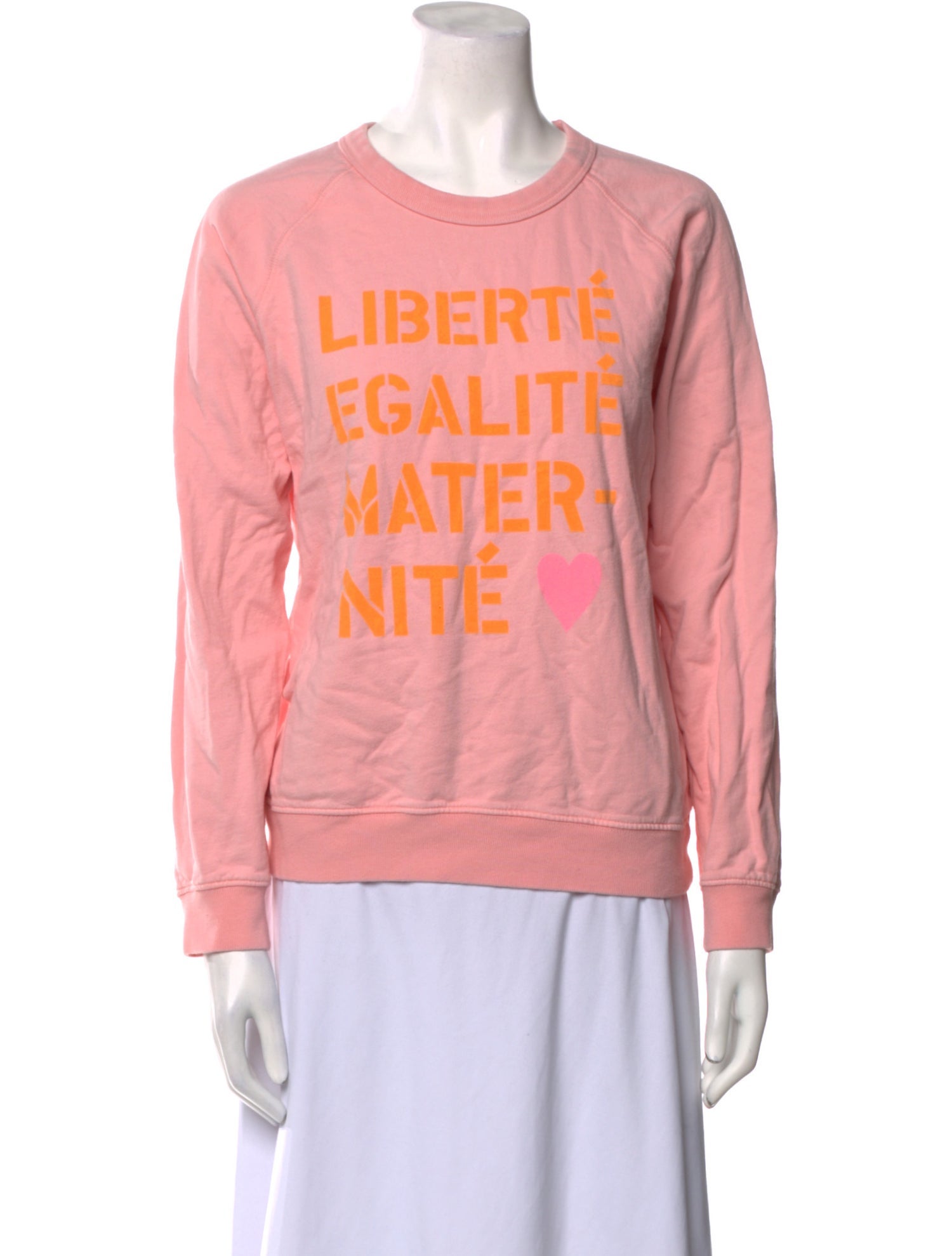 Clare V. Graphic Print Crew Neck Sweatshirt