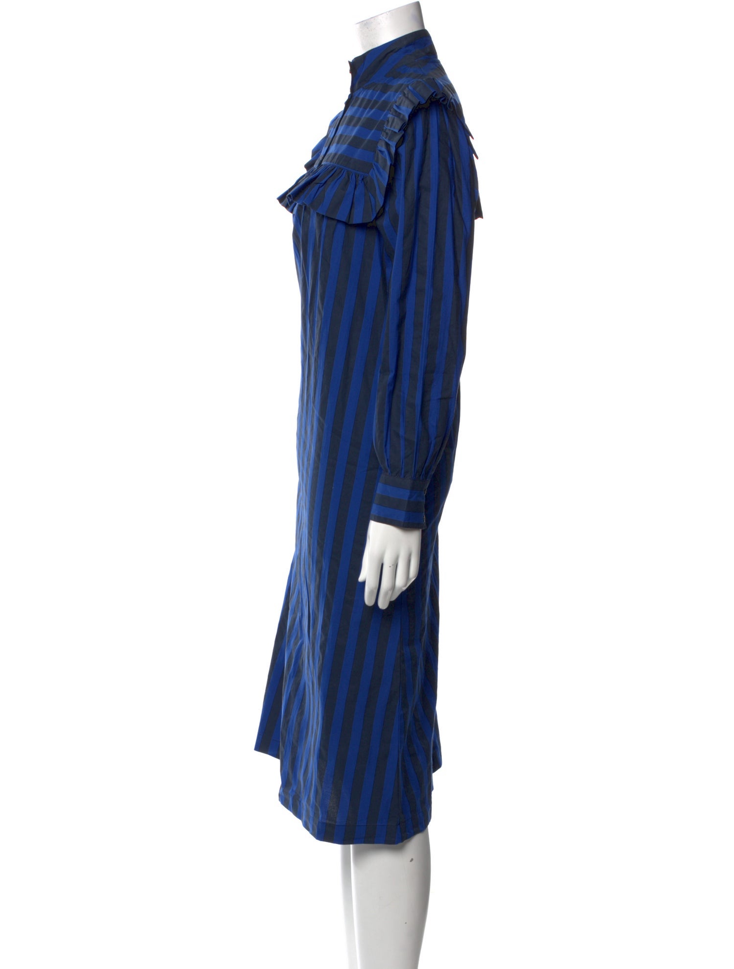 Clare V. Striped Midi Length Dress