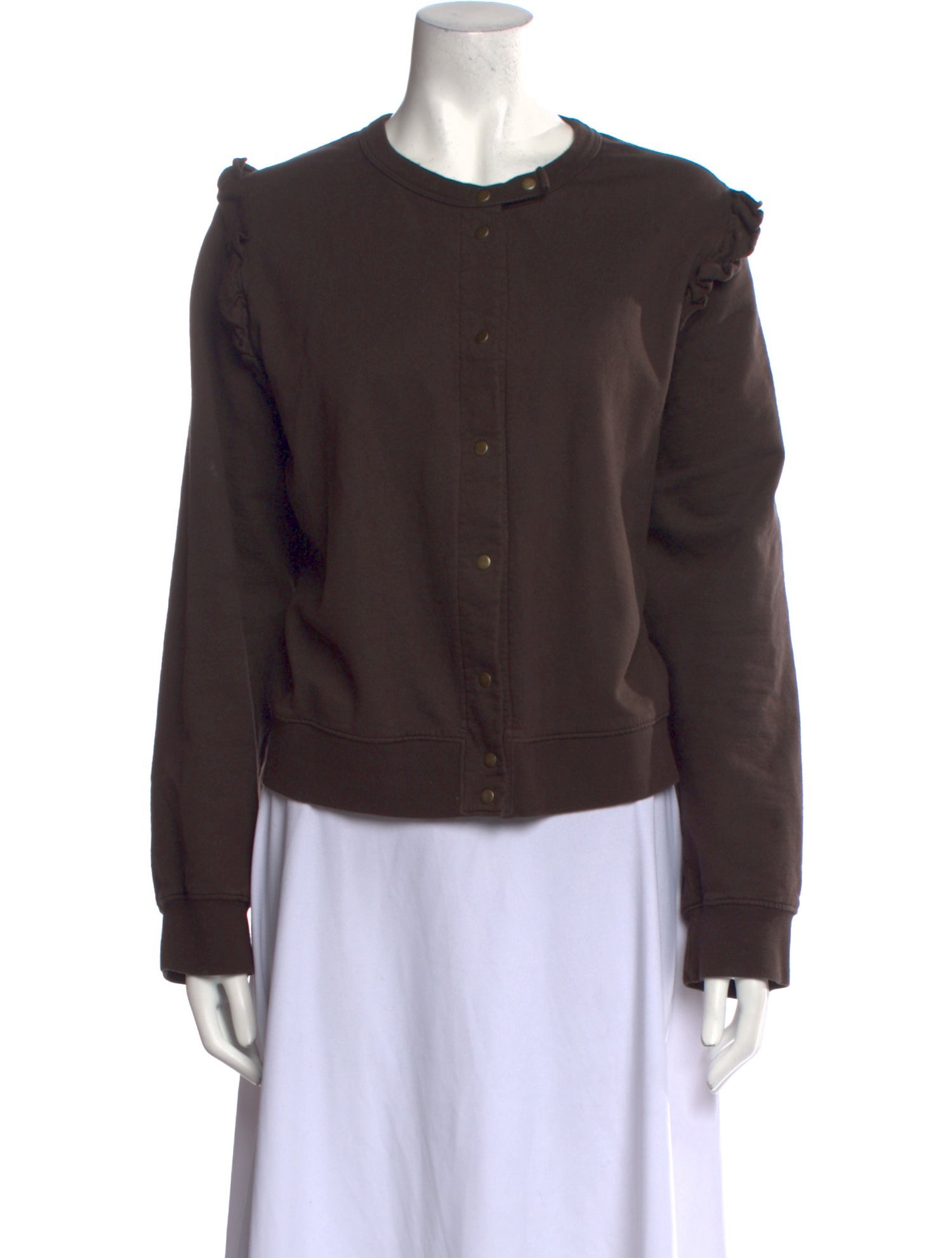 Clare V. Crew Neck Long Sleeve Sweatshirt